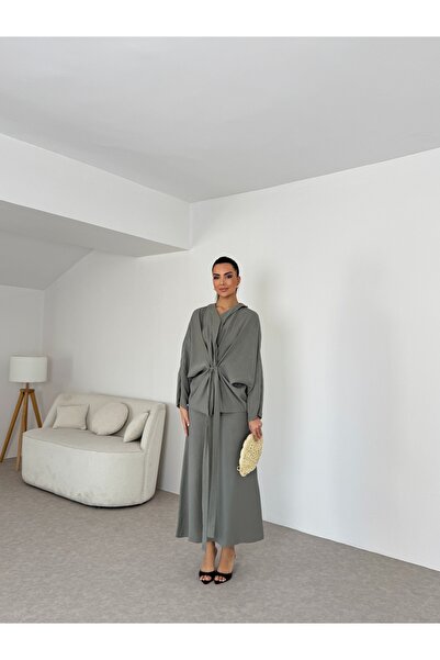 Nesil Γυναικείο Σετ με Κιμονό και Φούστα