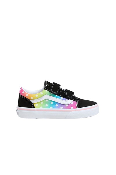 Vans OLD SKOOL V GLOW RAINBOW K ΠΑΠΟΥΤΣΙΑ ΜΑΥΡΟ/ΠΟΛΥΧΡΩΜΟ 30
