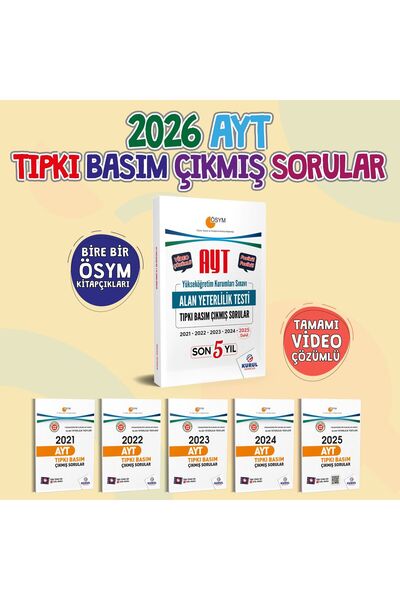 Kurul Yayıncılık 2026 AYT TIPKI BASKI MEB 21-22-23-24-25