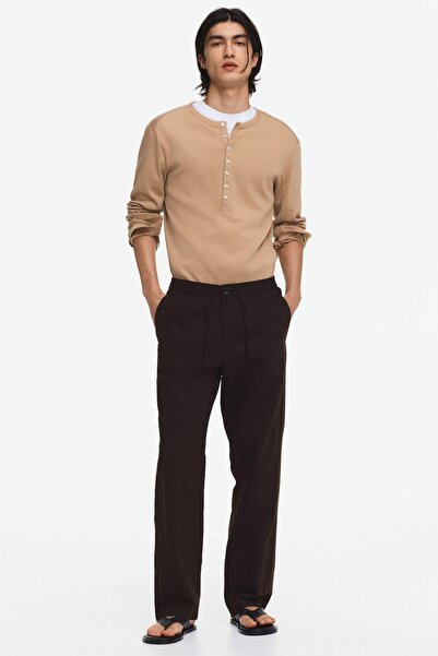 H&M Keten Karışımlı Pantolon Regular Fit