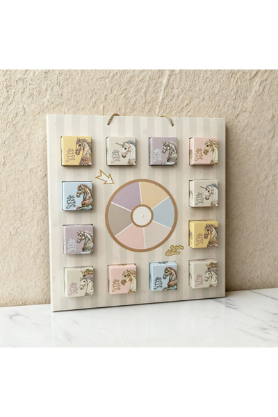 Printoot Carousel Theme Eid Spin the Wheel Game Set with 12 Gift Boxes and Ma...