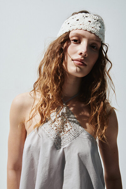 H&M Pamuklu Halter Yaka Üst