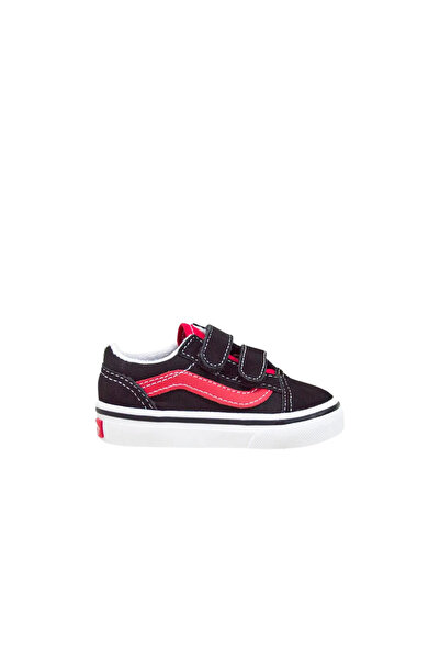 Vans OLD SKOOL V RETRO POP TOD ΠΑΠΟΥΤΣΙΑ ΜΑΥΡΟ/ΚΟΚΚΙΝΟ 25.5