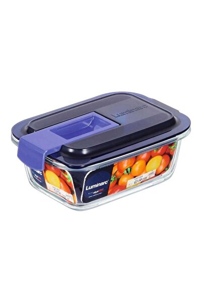 Luminarc Temp Easy Box Rectangular 38 Cc Blue Lid