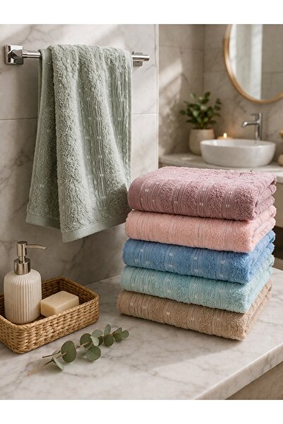 Violacasa Sepya 6 Pieces 50*90 Cotton Assorted Hand and Face Towels |   Dowry...