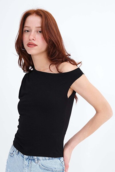 Addax Kayık Yaka Bluz A0745