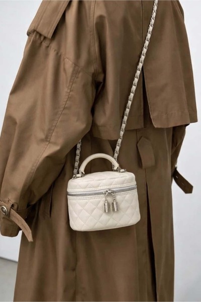 Yuka Atelier Echo Quilted Detailed Mini Crossbody and Shoulder Bag