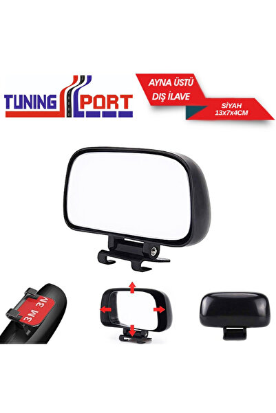 TuningPort Ayna Dış Ayna Üstü İlave 13x7x4 Siyah Eğitmen Aynası