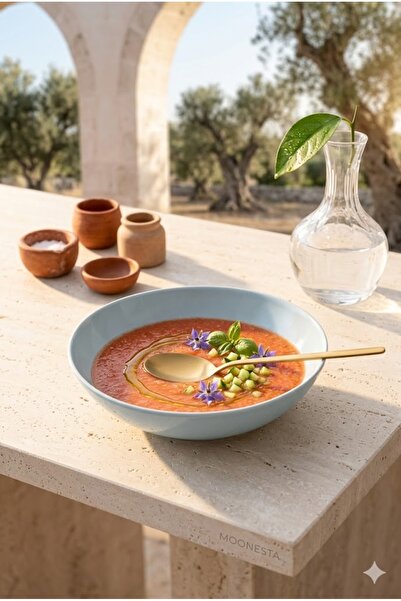 Madame Coco طبق طعام سوسي - أزرق - 22 سم