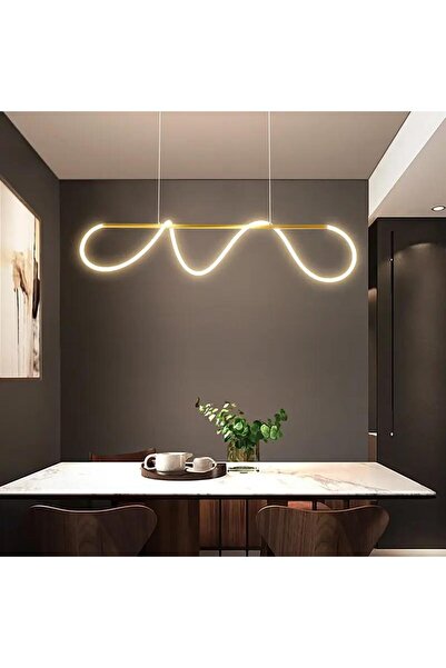 Monolux 120CM SİLİKON LED AVİZE SARKIT SİYAH-RAL9005 SOĞUK BEYAZ IŞIK-6500K