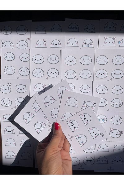 tinystoriestr Cute Character Sticker Set - 24 Sheets 96 Pieces/Agenda, Diary, Bullet Journal, Scrapbook
