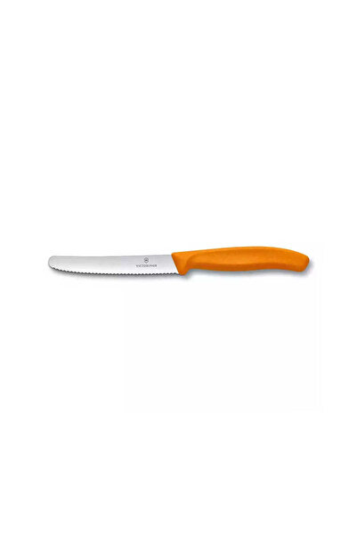 Keskin Adam Victor inox 6.7836.L119 11cm Turuncu Tırtıklı Domates ve Sofra Bı...