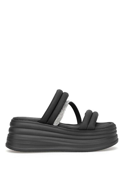 Ayakkabı Fuarı Elit HML7028 Papuci de damă Stoned, negri