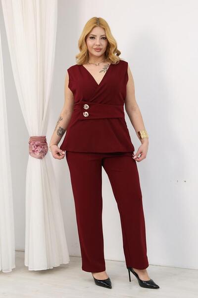 Siyezen Set elegant de mărime mare cu accesorii aurii