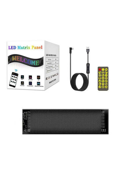 Promagg Εύκαμπτη οθόνη LED για αυτοκίνητο 12 x 60 εκ.