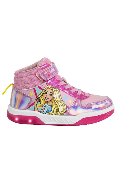 Barbie Adidași cu lumini, talpă din PVC, roz