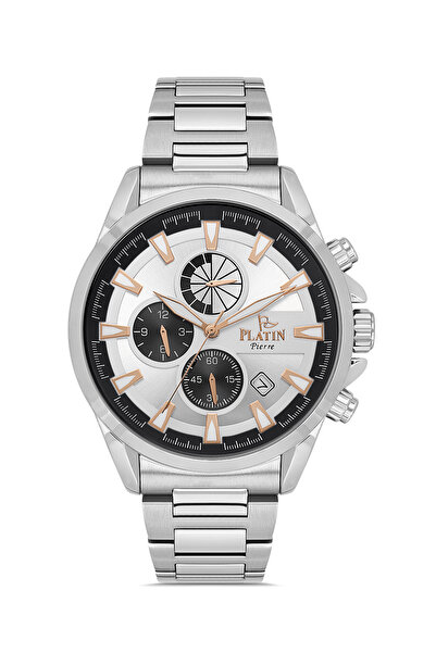 Platin Pierre Sa-Pl-1224Ga-A1 Steel Cord Functions Active Men's Wristwatch
