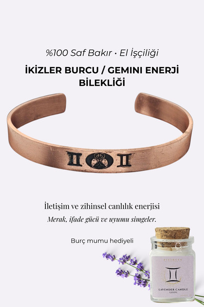 Pisidesa Zodiac Energy Bracelet - 100% Pure Copper Handcrafted, Women & Men, ...