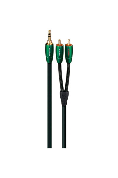 AudioQuest Cablu audio 3.5mm - 2RCA Evergreen 1m
