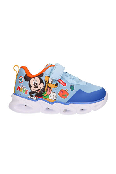 Disney Mickey Mouse Adidași din pânză, talpă ușoară din EVA cu lumini, Mickey...