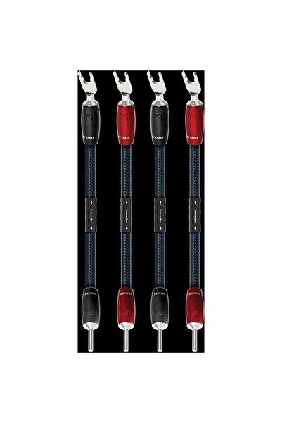 AudioQuest Thunderbird Biwire Jumper (SPADE-SPADE), copper PSC+, 4pcs/set