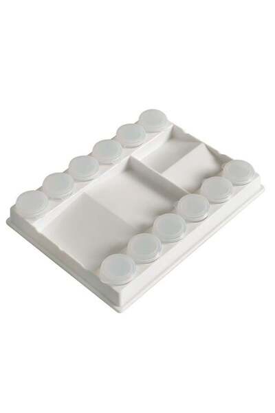VERA SANAT Tiryakiart Pallet with Lid and Bottle, 12-Piece White