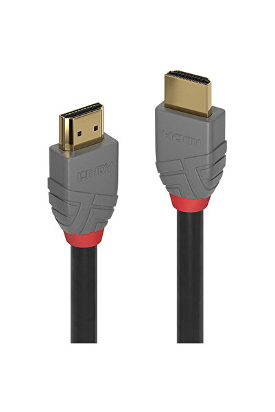 LİNDY Cablu video Anthra, HDMI Male - HDMI Male, v1.4, 20m, Negru-Gri