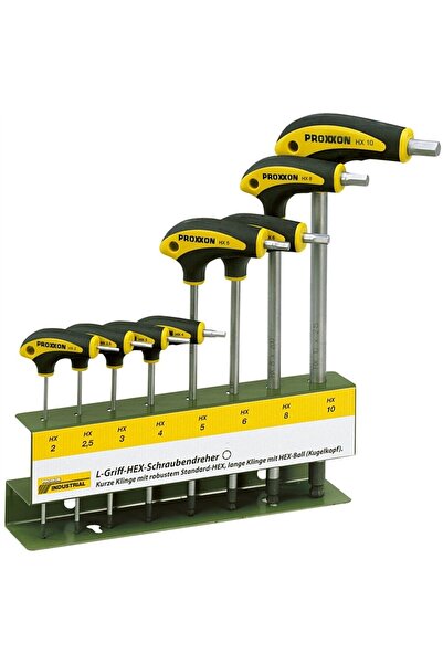 Proxxon Set 8 surubelnite cu maner in “L”, 22650, HEX