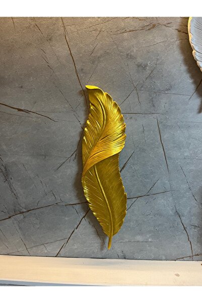 TEKDEKOR Tüy Aplik Ledli pilli2xAA Dekoratif Altın rengi