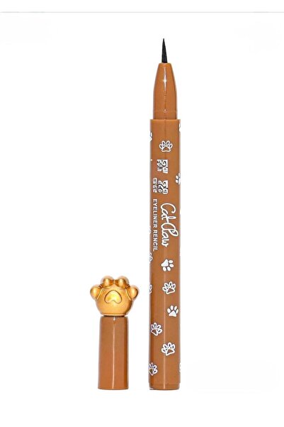 Forface Profesyonel Patili Likit Eyeliner Waterproof Ultra İnce Uç Yoğun Siya...