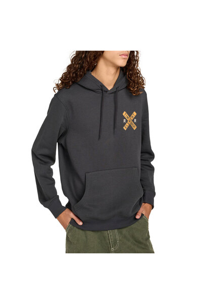 Element TIMBER SIGNS Φούτερ με κουκούλα σε ανθρακί χρώμα, μέγεθος S