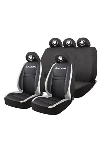 Autohelix MSA Set huse scaune universale HLX4 compatibile cu Skoda NOU – Negr...