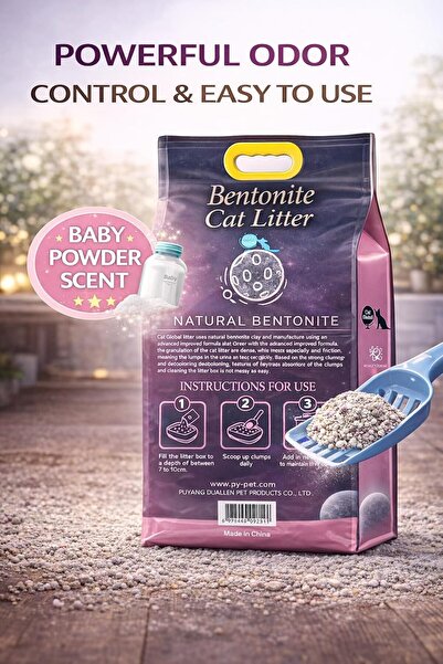 Emily Pets Cat Litter Bentonite 10L | Baby Powder Scented Litter