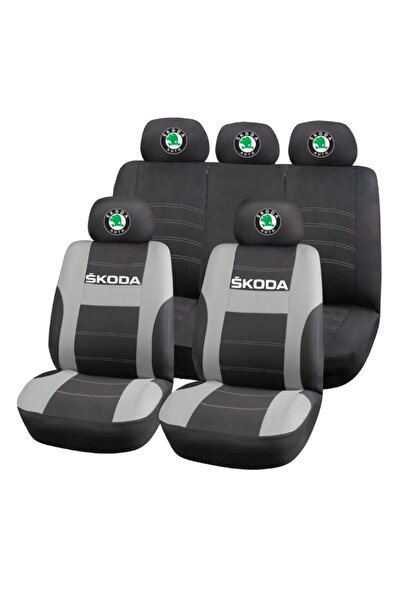 Autohelix MSA Set huse scaune universale HLX2 compatibile cu Skoda – Negru/Gri