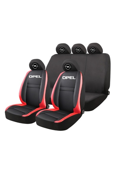 Autohelix MSA Set huse scaune universale HLX5 compatibile cu Opel – Negru/Roșu