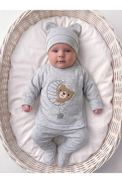 Panfilia 100% Cotton 0-3 Months Newborn Baby Hospital Release Set of 3