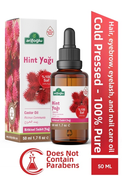 Arifoğlu زيت الخروع المعصور على البارد 50 مل زيت الخروع النقي والطبيعي بنسبة ...