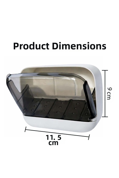 omilife Adhesive Hanging Drawer Type Solid Soap Box with Sink Kitchen Water Container 11.5 cm