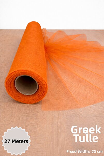 Mortex Πορτοκαλί Ιρανικός Ελληνικός Τούλι, Μήκος 27 Μέτρα, Πλάτος 70 Εκ., Δια...