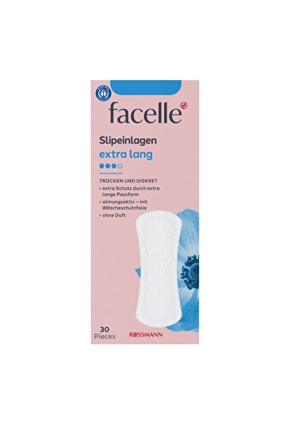 Facelle 30 قطعة من الفوط اليومية الطويلة للغاية