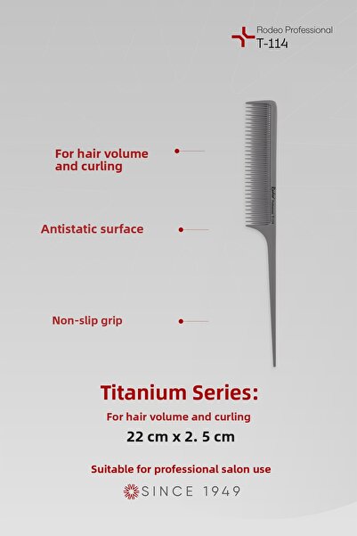 Rodeo Professional Χτένα Κρεπέ από Τιτάνιο T-114