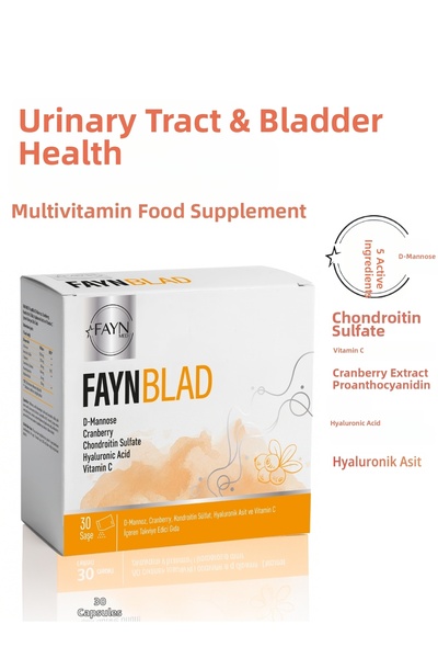 FAYNMED Faynblad D-Mannose Cranberry Chondroitin Sulfate and Hyaluronic Acid ...