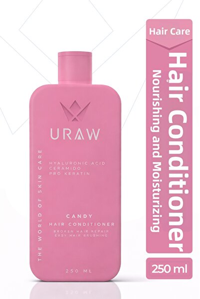 Uraw كريم الشعر الوردي |   عناية داعمة لتغذية وترطيب الشعر 250 مل