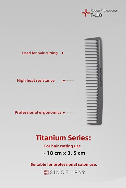 Rodeo Professional Χτένα κοπής τιτανίου T-118