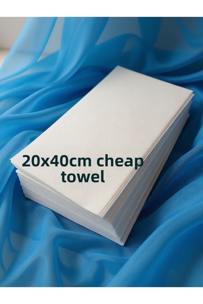 Akaworld - منشفة رخيصة الثمن - منشفة مانيكير وباديكير بيضاء مقاس 40x20 سم، من...