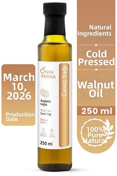 OnkaFarma Onka Farma - 250 ml 100% Natural and Pure Walnut Oil