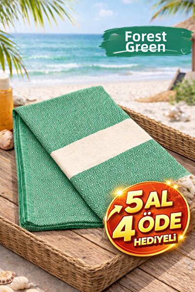 serelya Πετσέτα Παραλίας Πεστεμάλ 100% Βαμβακερή με Διαμαντένιο Σχέδιο Τουρκι...