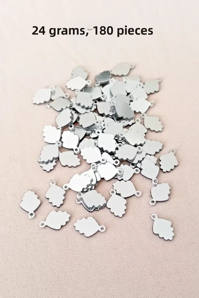 NOVAHAVEN Oya Evening Dress Bracelet Necklace Plexi Metallic Plastic Sequins ...