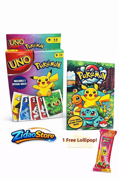 Emrah Gültekin مجموعة ألعاب بطاقات بوكيمون أونو ومجموعة تلوين بوكيمون مكونة م...
