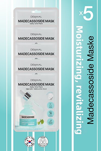 Dermal Moisturizing and Revitalizing Madecassoside Korean Mask for Dry and Ti...